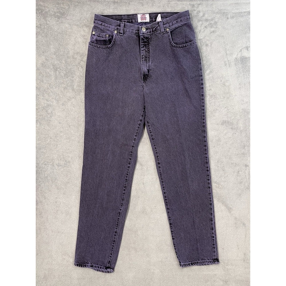 I.O.U. Extra‎ Blue Jeans Mens 31x33 Purple Faded Tapered Vintage Made In USA